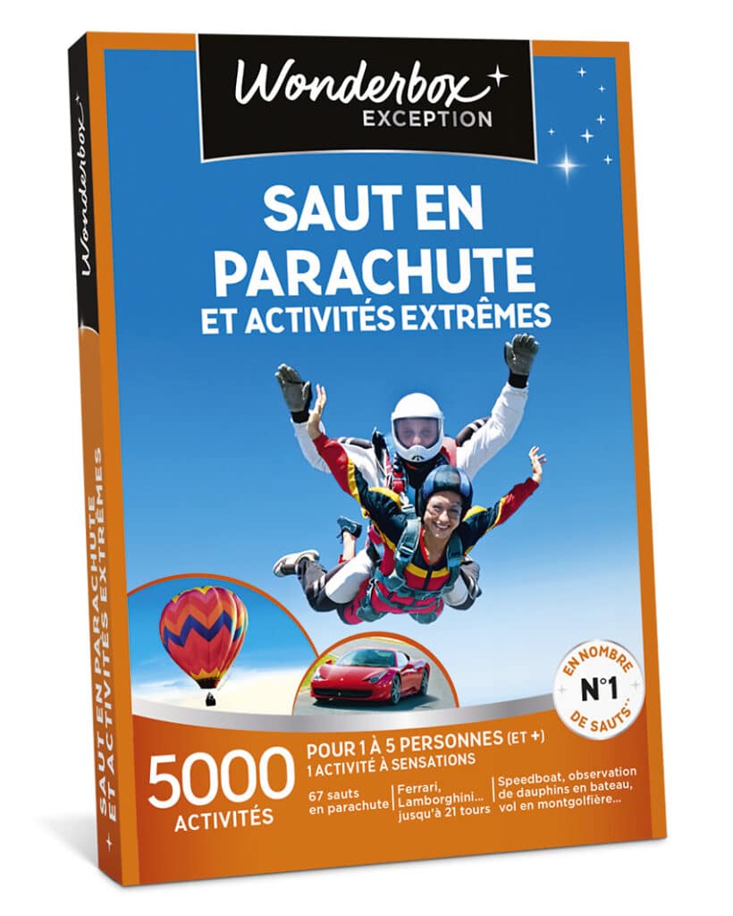 faites le pleins de sensations avec une box cadeau parachute