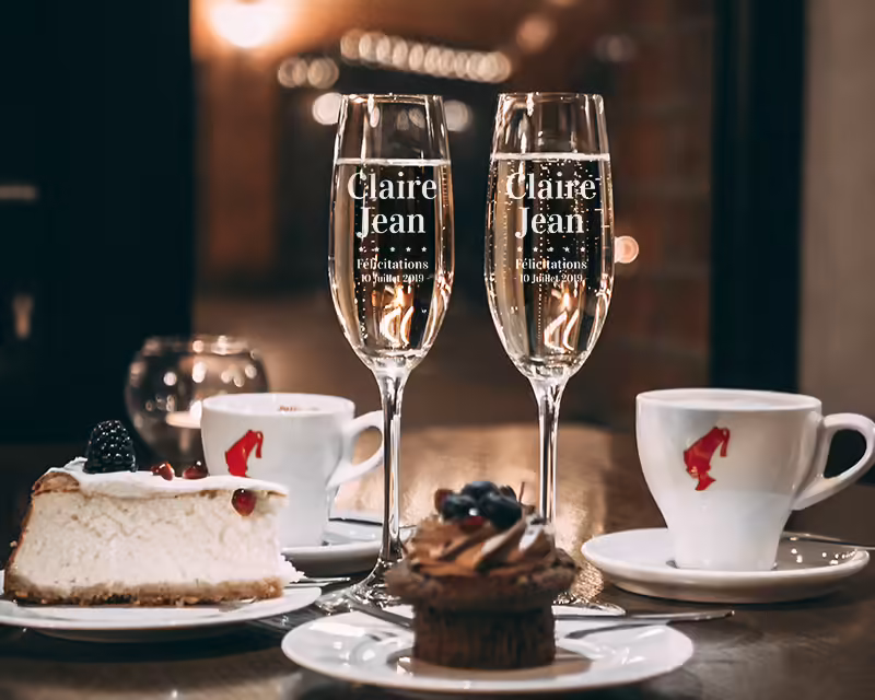 cadeau flutes champagne peronnalisées mariage